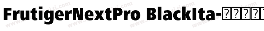 FrutigerNextPro BlackIta字体转换